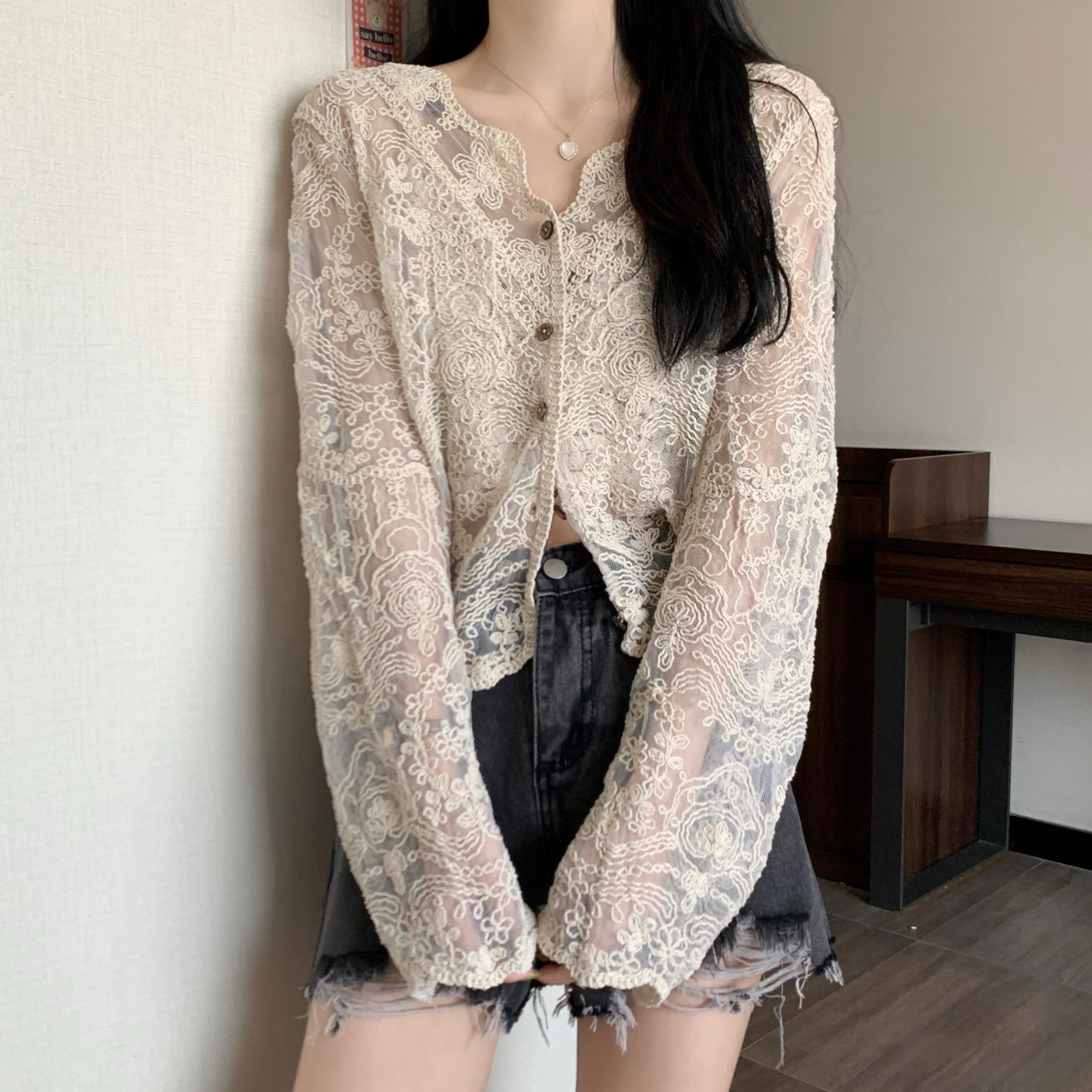 Women's Long Sleeve Sun Protection Shirt Jacket - Summer Knit Lace Cover-Up, Lightweight Shawl Top for Skirts and Dresses Women's Long Sleeve Sun Protection Shirt Jacket - Summer Knit Lace Cover-Up, Lightweight Shawl Top for Skirts and Dresses