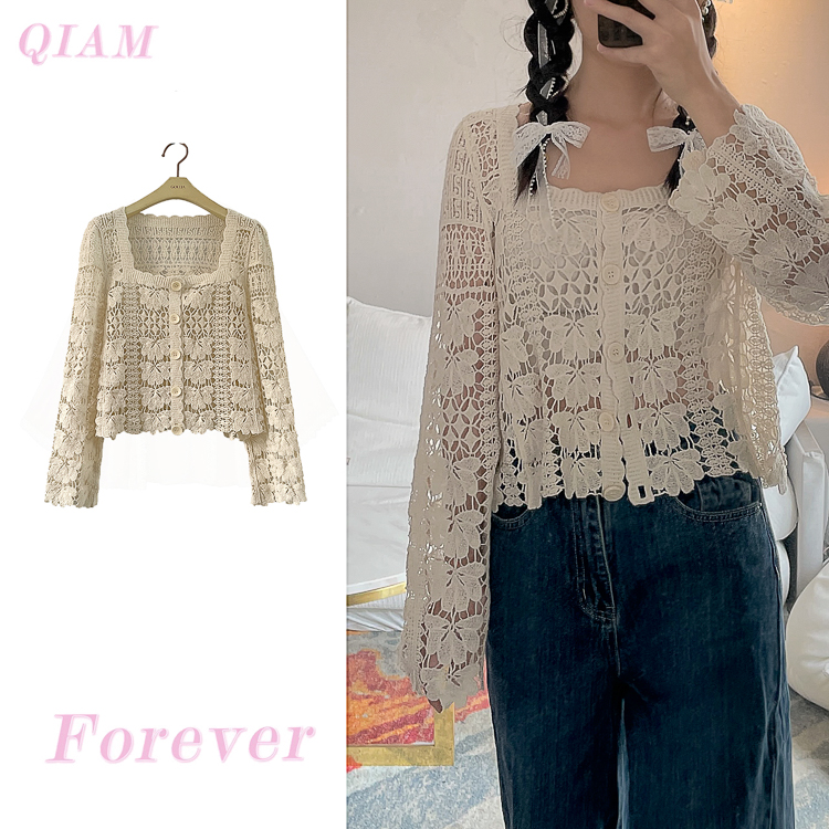 Women's Long Sleeve Sun Protection Shirt Jacket - Summer Knit Lace Cover-Up, Lightweight Shawl Top for Skirts and Dresses Women's Long Sleeve Sun Protection Shirt Jacket - Summer Knit Lace Cover-Up, Lightweight Shawl Top for Skirts and Dresses