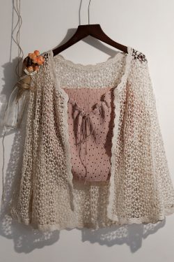 Women's Long Sleeve Sun Protection Shirt Jacket - Summer Knit Lace Cover-Up, Lightweight Shawl Top for Skirts and Dresses