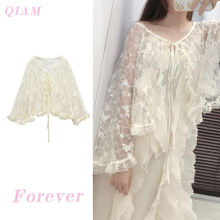 Women's Long Sleeve Sun Protection Shirt Jacket - Summer Knit Lace Cover-Up, Lightweight Shawl Top for Skirts and Dresses Women's Long Sleeve Sun Protection Shirt Jacket - Summer Knit Lace Cover-Up, Lightweight Shawl Top for Skirts and Dresses