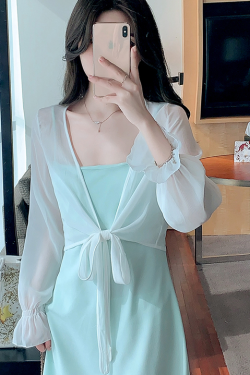 Women's Long Sleeve Sun Protection Shirt Jacket - Summer Knit Lace Cover-Up, Lightweight Shawl Top for Skirts and Dresses