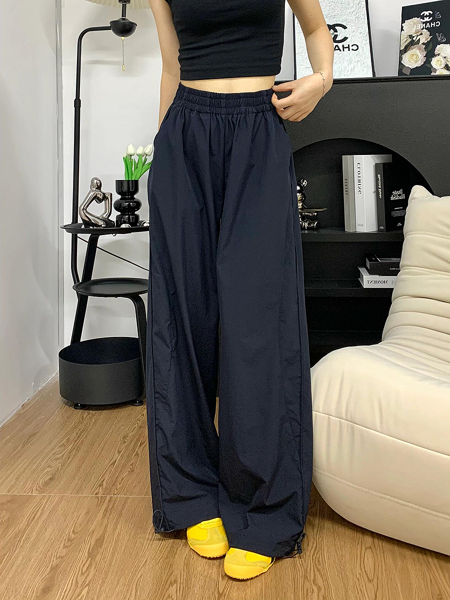 Women's Loose Fit Cargo Pants - Thin, Quick-Dry, Straight-Leg, Wide-Leg Casual Sports Pants for Summer 2025, Versatile American Style Women's Loose Fit Cargo Pants - Thin, Quick-Dry, Straight-Leg, Wide-Leg Casual Sports Pants for Summer 2025, Versatile American Style