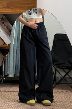 Women's Loose Fit Cargo Pants - Thin, Quick-Dry, Straight-Leg, Wide-Leg Casual Sports Pants for Summer 2025, Versatile American Style