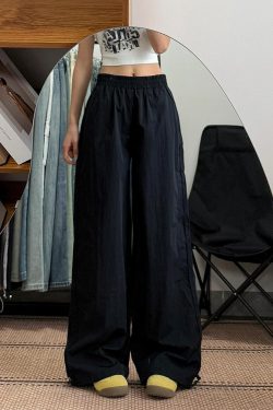 Women's Loose Fit Cargo Pants - Thin, Quick-Dry, Straight-Leg, Wide-Leg Casual Sports Pants for Summer 2025, Versatile American Style