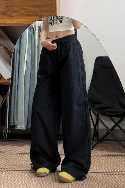 Women's Loose Fit Cargo Pants - Thin, Quick-Dry, Straight-Leg, Wide-Leg Casual Sports Pants for Summer 2025, Versatile American Style