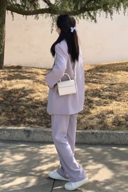 Women's Loose Korean-Style Blazer Suit Set for Autumn 2025, Casual Professional Fashion Wear