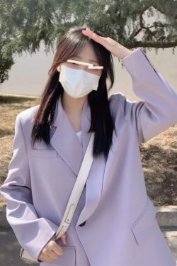 Women's Loose Korean-Style Blazer Suit Set for Autumn 2025, Casual Professional Fashion Wear