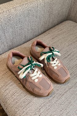 Women's Low-Top Flat Sole Suede and Mesh Casual Sports Shoes - Breathable Comfort for Everyday Style 2025