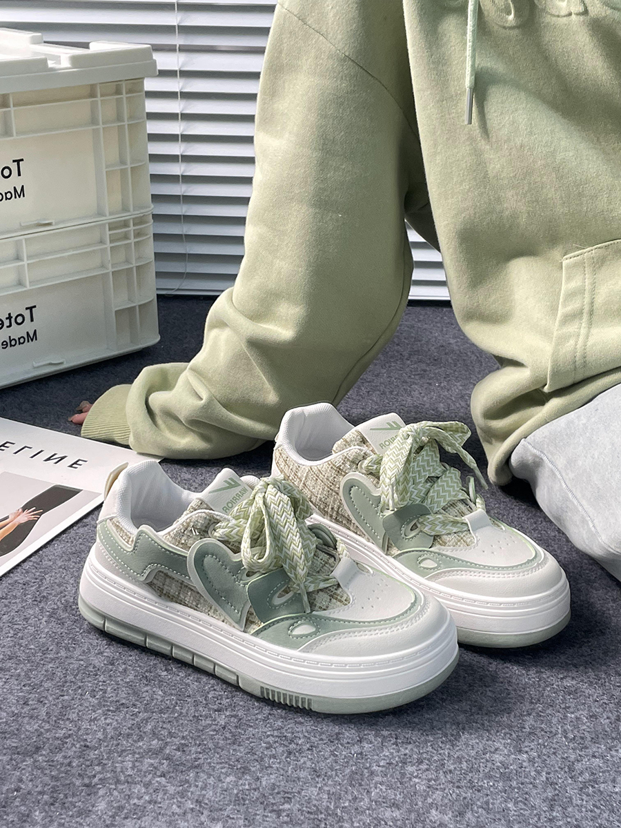 Women's Mesh Breathable Thick-Soled Board Shoes - 2025 Summer Trendy Versatile White Sneakers for Casual Style Women's Mesh Breathable Thick-Soled Board Shoes - 2025 Summer Trendy Versatile White Sneakers for Casual Style