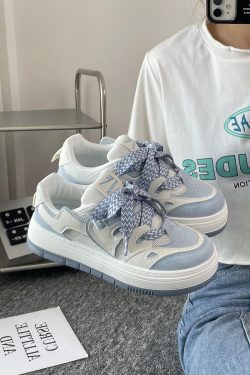 Women's Mesh Breathable Thick-Soled Board Shoes - 2025 Summer Trendy Versatile White Sneakers for Casual Style