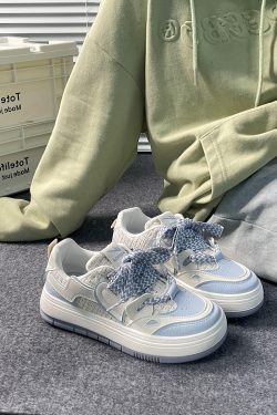 Women's Mesh Breathable Thick-Soled Board Shoes - 2025 Summer Trendy Versatile White Sneakers for Casual Style