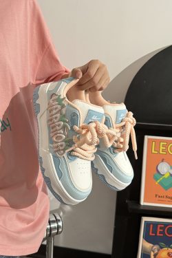 Women's Mesh Dopamine Board Shoes with Ice Cream Sole - Breathable Soft Bottom Sports Shoes for Summer Fun