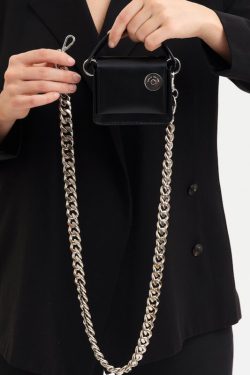 Women's Mini Crossbody Bag 2025 Summer Style - Small Square Design with Thick Chain Shoulder Strap for Lipstick and Coin Storage