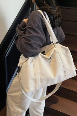 Women's Multifunctional Lightweight Travel Tote Bag, Large Capacity Maternity Storage Shoulder Bag for Short Trips