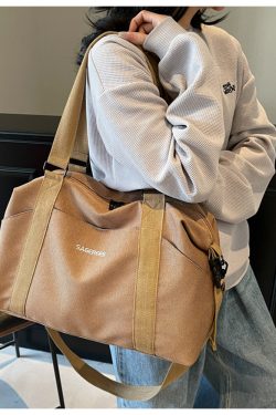 Women's Multifunctional Lightweight Travel Tote Bag, Large Capacity Maternity Storage Shoulder Bag for Short Trips