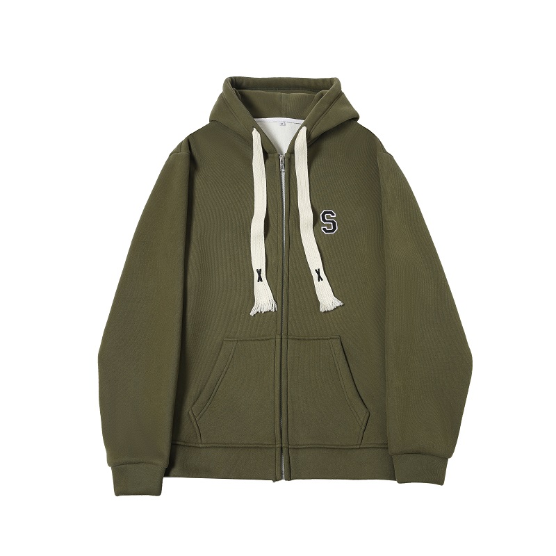 Women's Navy Blue Loose Hooded Sweatshirt, Wine Red Thick Zip-Up Cardigan, Light Gray JK Jacket for Spring & Autumn Fashion Women's Navy Blue Loose Hooded Sweatshirt, Wine Red Thick Zip-Up Cardigan, Light Gray JK Jacket for Spring & Autumn Fashion