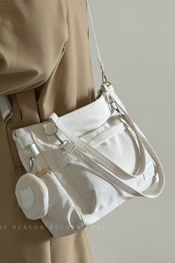 Women's Nylon Tote Bag 2024 - Large Capacity Shoulder Crossbody Bag for Students and Commuting - Trendy Fashion Accessory