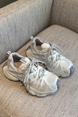 Women's Paris Lace-Up Thick-Soled Dad Shoes - Spring 2025 Casual Round Toe Sneakers, Y2K Trendy Sports Footwear