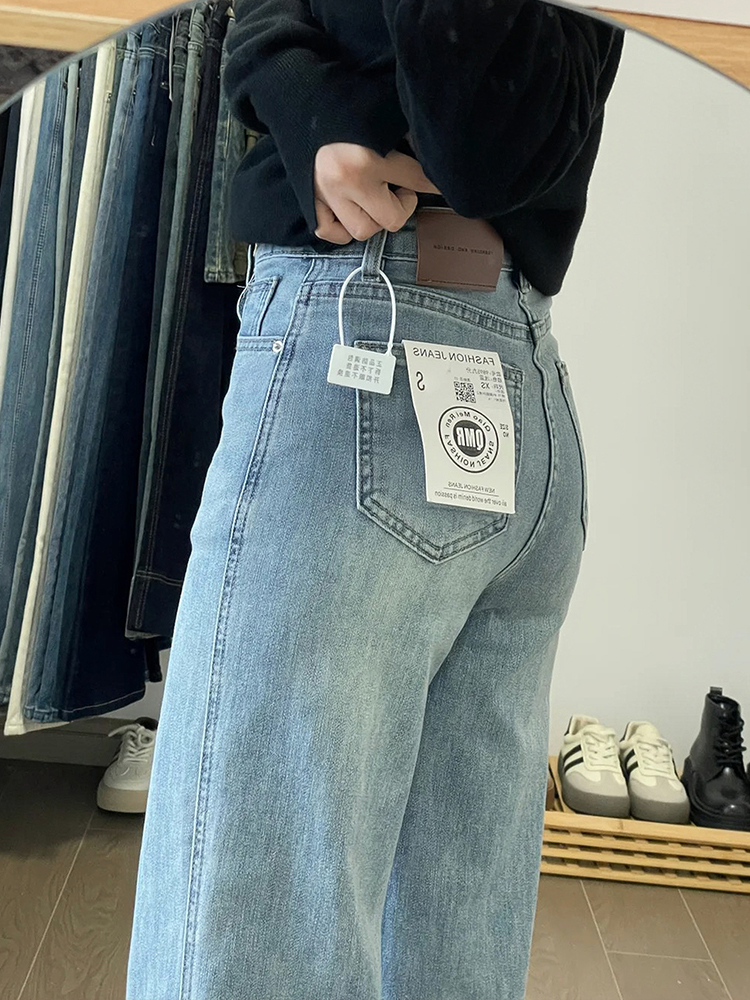 Women's Petite Plus Size Summer Slim Fit Loose Straight Nine-Point Jeans for Curvy Style Women's Petite Plus Size Summer Slim Fit Loose Straight Nine-Point Jeans for Curvy Style