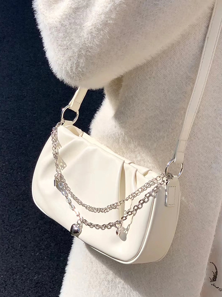 Women's Pleated Cloud Square Tote Bag - 2023 Summer Crossbody Underarm Bag, Versatile Fashion Accessory Women's Pleated Cloud Square Tote Bag - 2023 Summer Crossbody Underarm Bag, Versatile Fashion Accessory