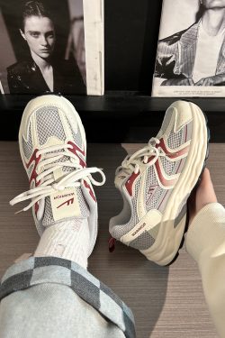 Women's Retro Chunky Dad Shoes - 2025 Summer Mesh Breathable Casual Sports Footwear with Soft Sole