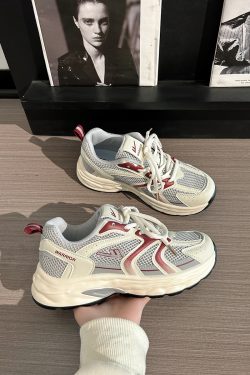 Women's Retro Chunky Dad Shoes - 2025 Summer Mesh Breathable Casual Sports Footwear with Soft Sole