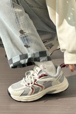 Women's Retro Chunky Dad Shoes - 2025 Summer Mesh Breathable Casual Sports Footwear with Soft Sole