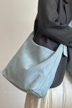 Women's Retro Denim Canvas Tote Bag - Large Capacity Commuting Shoulder & Crossbody Bag for Everyday Versatility