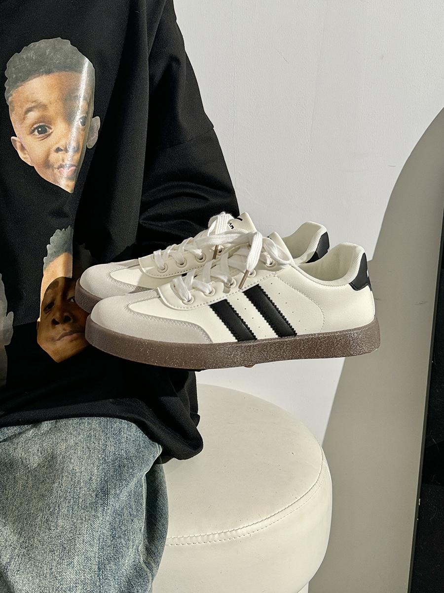 Women's Retro Hong Kong Style Board Shoes - Soft Sole, Breathable Design for Spring Summer, Trendy Niche Training Sneakers Women's Retro Hong Kong Style Board Shoes - Soft Sole, Breathable Design for Spring Summer, Trendy Niche Training Sneakers