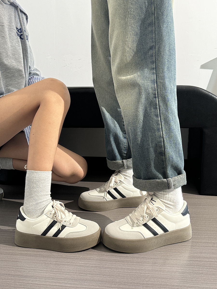 Women's Retro Hong Kong Style Board Shoes - Soft Sole, Breathable Design for Spring Summer, Trendy Niche Training Sneakers Women's Retro Hong Kong Style Board Shoes - Soft Sole, Breathable Design for Spring Summer, Trendy Niche Training Sneakers