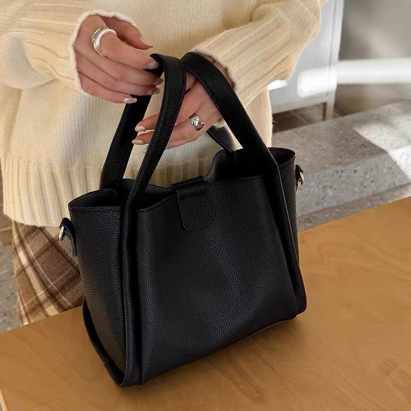 Women's Retro Textured Tote Bag 2024 | Fashionable Commuting Shoulder & Crossbody Bucket Handbag Women's Retro Textured Tote Bag 2024 | Fashionable Commuting Shoulder & Crossbody Bucket Handbag