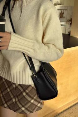 Women's Retro Textured Tote Bag 2024 | Fashionable Commuting Shoulder & Crossbody Bucket Handbag