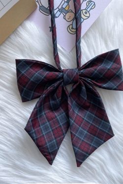 Women's Sailor Outfit Accessory - Versatile Bow Tie Collar Skirt - Pudding Bear Inspired JK Bowknot College Style Uniform