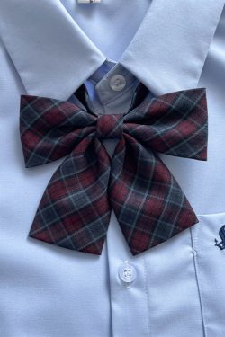 Women's Sailor Outfit Accessory - Versatile Bow Tie Collar Skirt - Pudding Bear Inspired JK Bowknot College Style Uniform