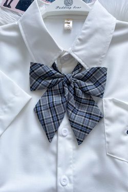 Women's Sailor Outfit Accessory - Versatile Bow Tie Collar Skirt - Pudding Bear Inspired JK Bowknot College Style Uniform