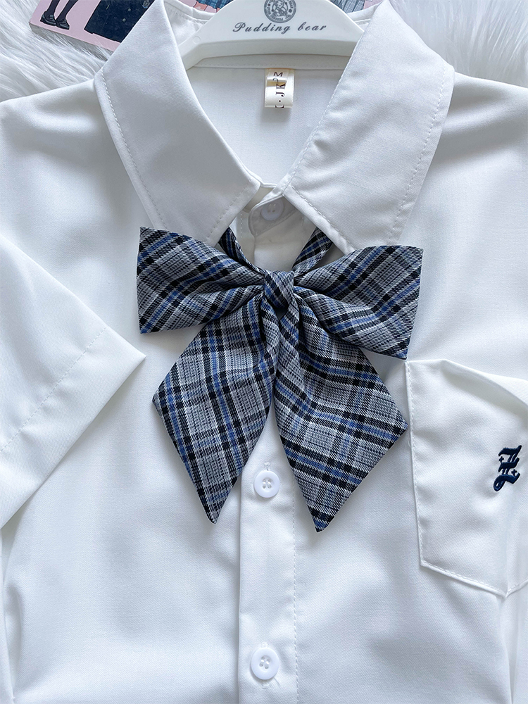 Women's Sailor Outfit Accessory - Versatile Bow Tie Collar Skirt - Pudding Bear Inspired JK Bowknot College Style Uniform Women's Sailor Outfit Accessory - Versatile Bow Tie Collar Skirt - Pudding Bear Inspired JK Bowknot College Style Uniform