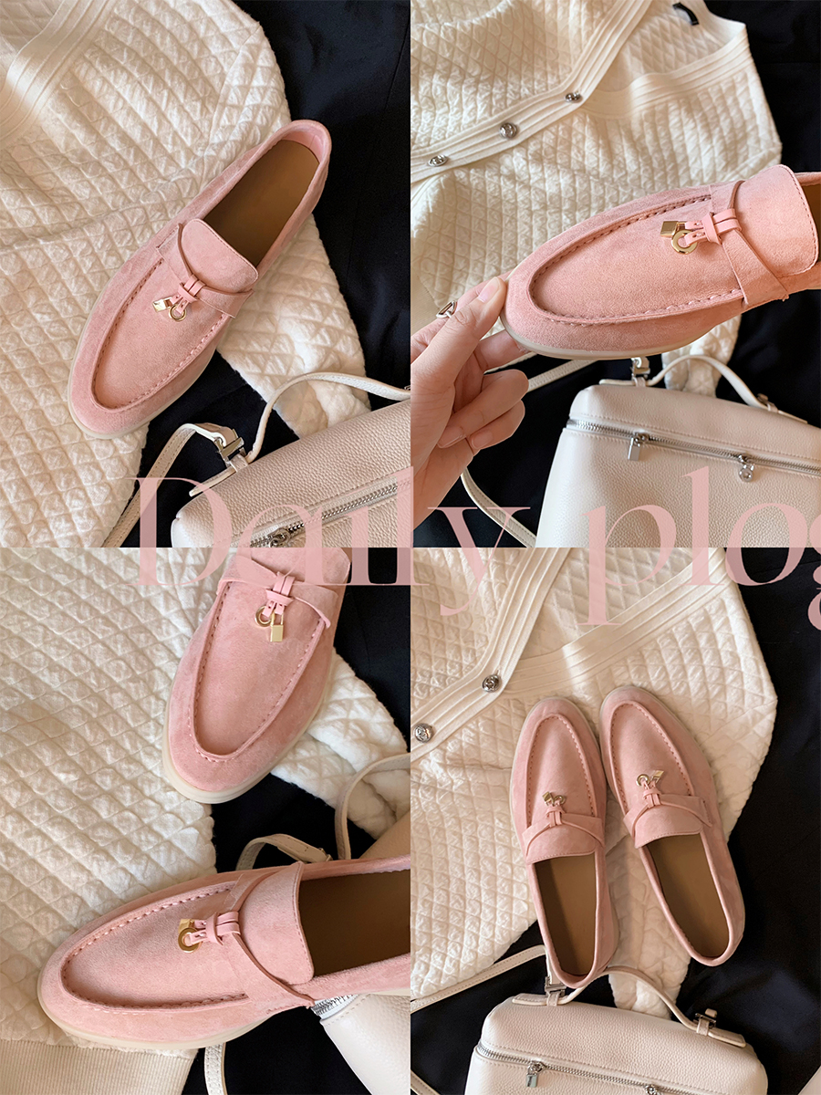 Women's Sheepskin Tassel Lock Loafers - Flat Slip-On Cashmere Flats for Versatile Everyday Style Women's Sheepskin Tassel Lock Loafers - Flat Slip-On Cashmere Flats for Versatile Everyday Style