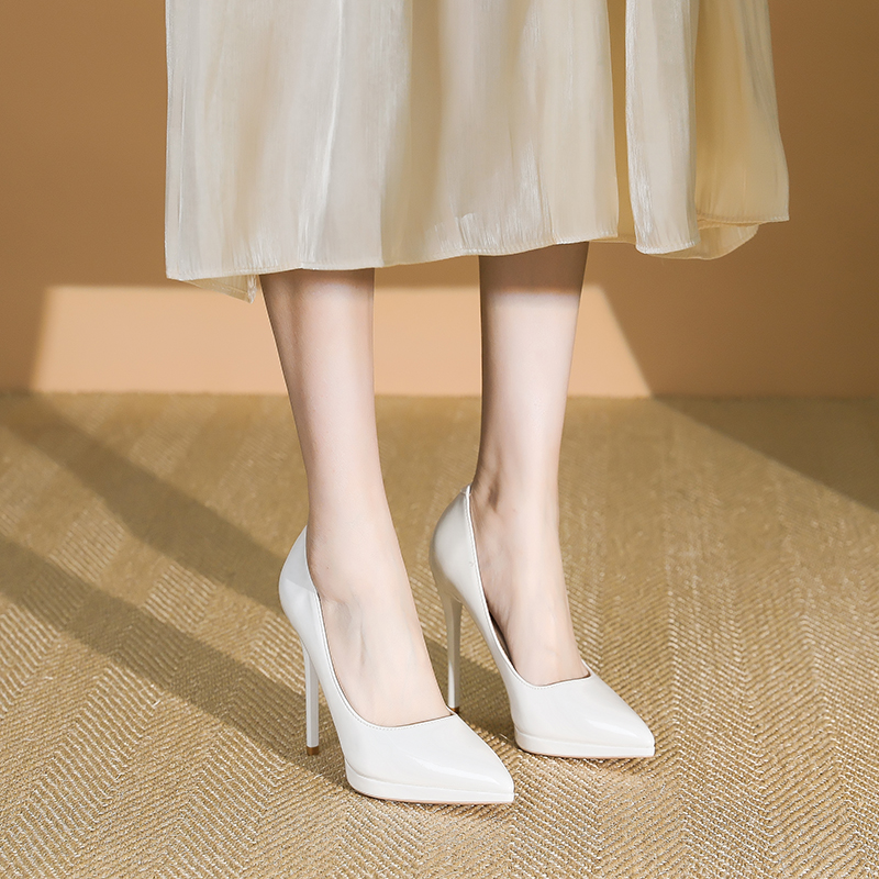 Women's Silver Stiletto Heels 11cm Waterproof Platform Sexy Wedding Shoes - 2025 Spring Trendy Pointed Toe Design Women's Silver Stiletto Heels 11cm Waterproof Platform Sexy Wedding Shoes - 2025 Spring Trendy Pointed Toe Design