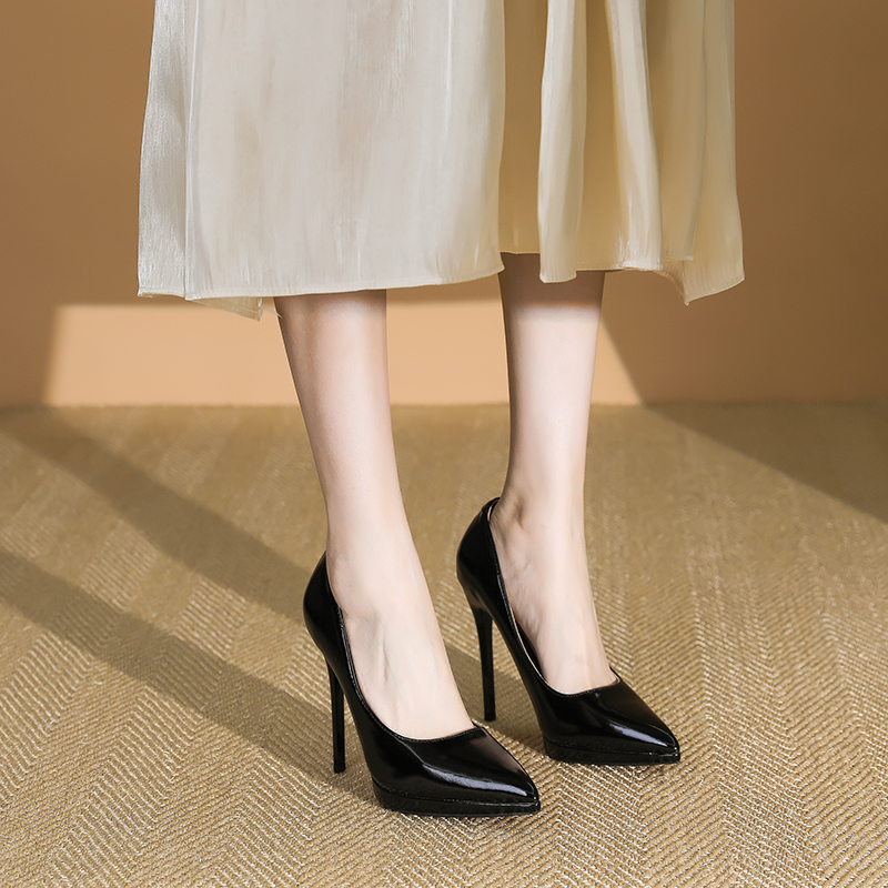 Women's Silver Stiletto Heels 11cm Waterproof Platform Sexy Wedding Shoes - 2025 Spring Trendy Pointed Toe Design Women's Silver Stiletto Heels 11cm Waterproof Platform Sexy Wedding Shoes - 2025 Spring Trendy Pointed Toe Design