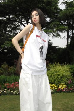 Women's Sleeveless High Street T-Shirt - American Style Cotton Vest for Summer Hip Hop, College Couple Top, Casual Fashion