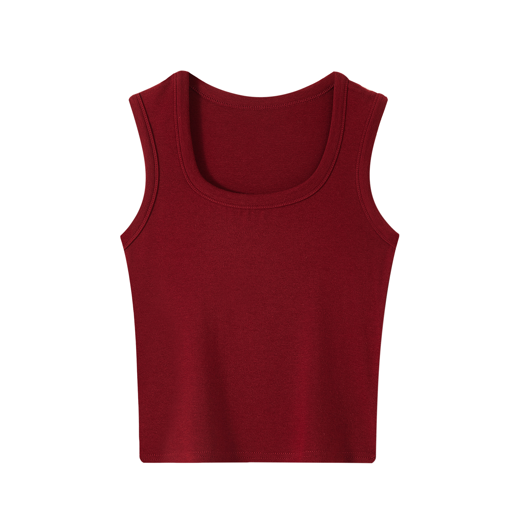 Women's Sleeveless Red Base Blouse - 2025 Summer Top with Short Design, Casual Style, Perfect for Y2K Fashion Women's Sleeveless Red Base Blouse - 2025 Summer Top with Short Design, Casual Style, Perfect for Y2K Fashion