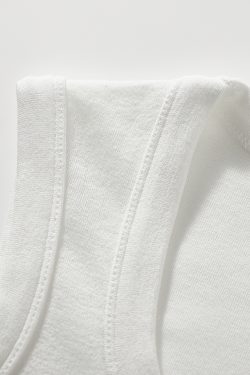 Women's Sleeveless Red Base Blouse - 2025 Summer Top with Short Design, Casual Style, Perfect for Y2K Fashion