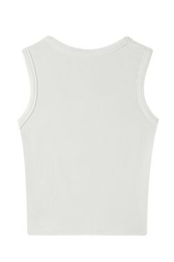 Women's Sleeveless Red Base Blouse - 2025 Summer Top with Short Design, Casual Style, Perfect for Y2K Fashion