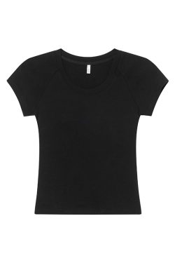 Women’s Slim-Fit Pure Cotton Short Sleeve T-Shirt - Summer 2025 Niche Design, Casual Style Top