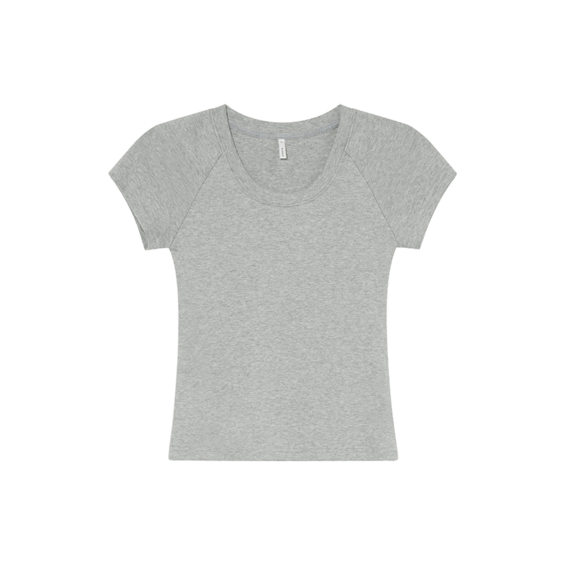 Women’s Slim-Fit Pure Cotton Short Sleeve T-Shirt - Summer 2025 Niche Design, Casual Style Top Women’s Slim-Fit Pure Cotton Short Sleeve T-Shirt - Summer 2025 Niche Design, Casual Style Top