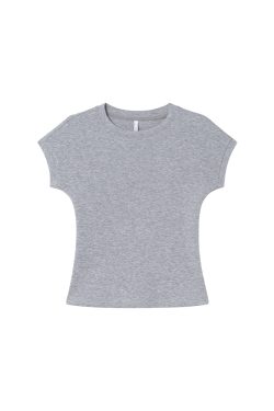 Women's Slim Fit Short Sleeve Raglan T-Shirt - Basic Style Spring/Summer Top, Simple and Elegant Fashion