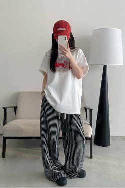 Women’s Spring Summer Short Sleeve T-Shirt - Cold Brew Inspired Two-Color Printed Embroidered Design