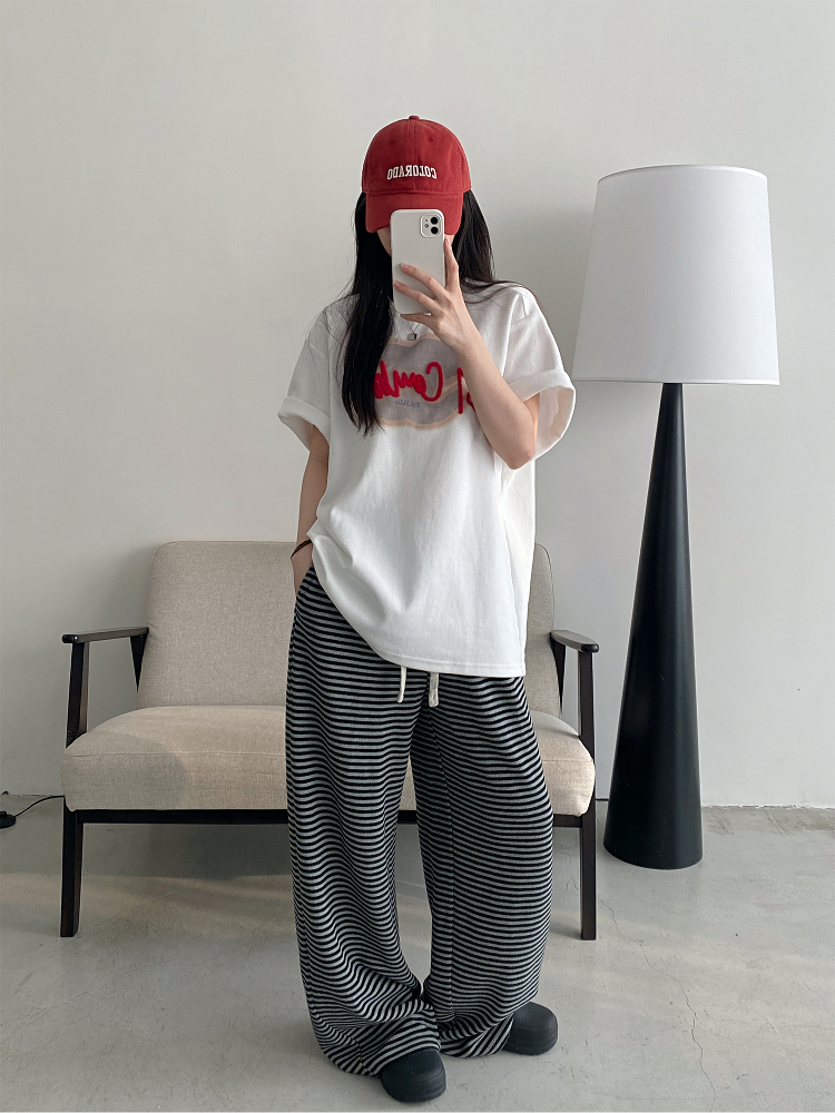 Women’s Spring Summer Short Sleeve T-Shirt - Cold Brew Inspired Two-Color Printed Embroidered Design Women’s Spring Summer Short Sleeve T-Shirt - Cold Brew Inspired Two-Color Printed Embroidered Design