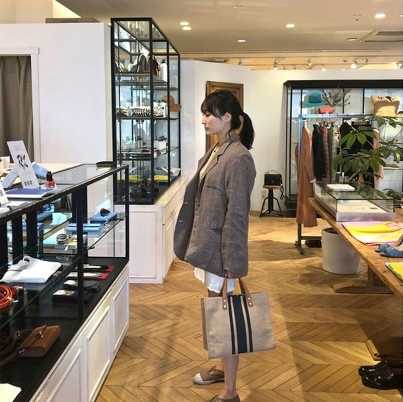 Women's Striped Canvas Briefcase Handheld Crossbody Bag, Minimalist Large Capacity Professional Style for Students and Work Women's Striped Canvas Briefcase Handheld Crossbody Bag, Minimalist Large Capacity Professional Style for Students and Work