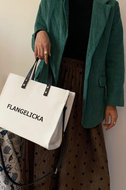 Women's Striped Canvas Briefcase Handheld Crossbody Bag, Minimalist Large Capacity Professional Style for Students and Work